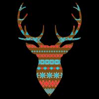 Ugly Christmas Pattern Deer Mug