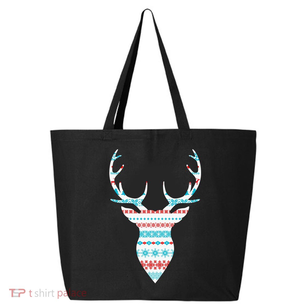 Ugly Christmas Pattern Deer 25L Jumbo Tote