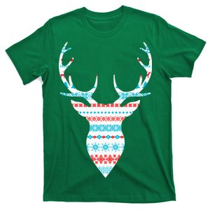 Ugly Christmas Pattern Deer T-Shirt