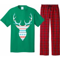 Ugly Christmas Pattern Deer Pajama Set