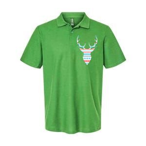 Ugly Christmas Pattern Deer Softstyle Adult Sport Polo