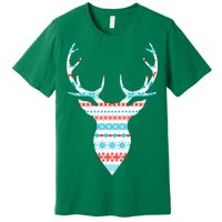 Ugly Christmas Pattern Deer Premium T-Shirt