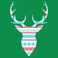 Ugly Christmas Pattern Deer Premium T-Shirt