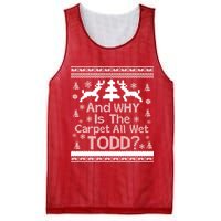 Ugly Christmas Sweater: And Why Is The Carpet Wet Todd Mesh Reversible Basketball Jersey Tank