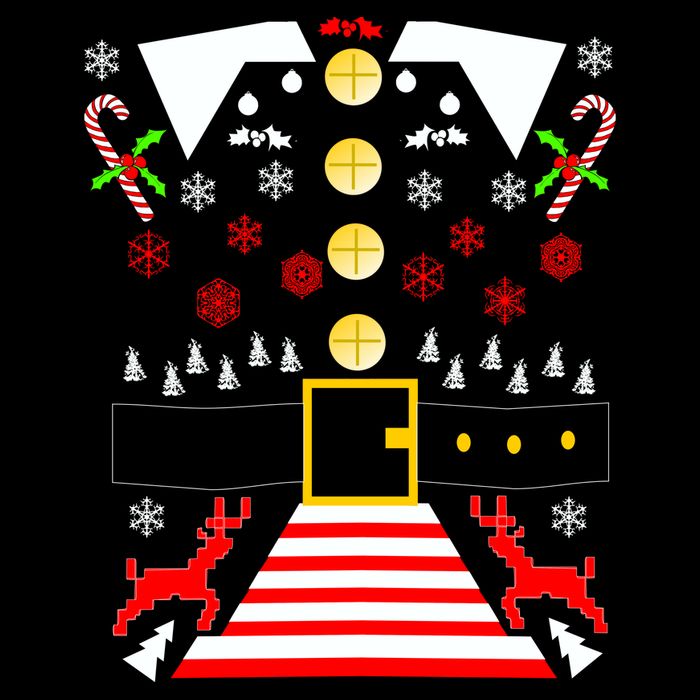 Ugly Christmas Sweater Elf Costume Performance Shirt
