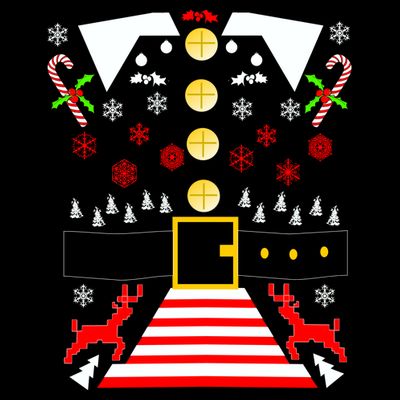 Ugly Christmas Sweater Elf Costume T-Shirt