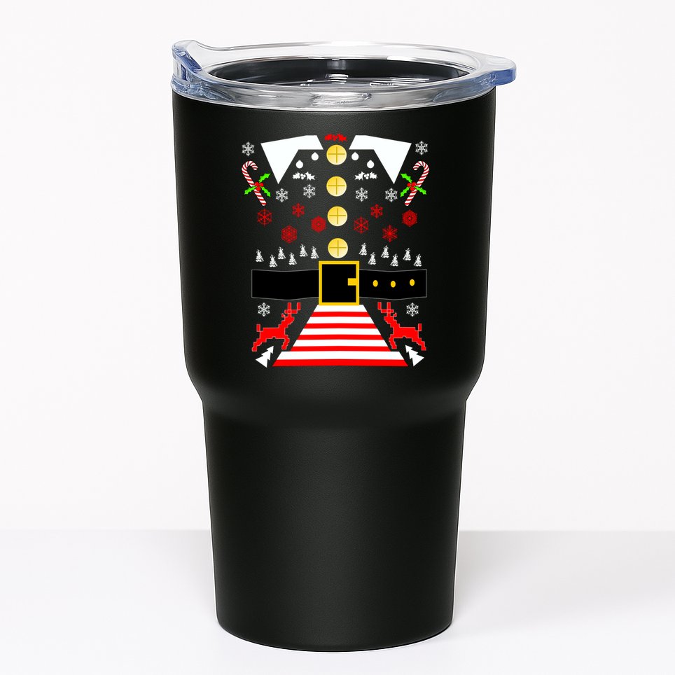 Ugly Christmas Sweater Elf Costume Tumbler