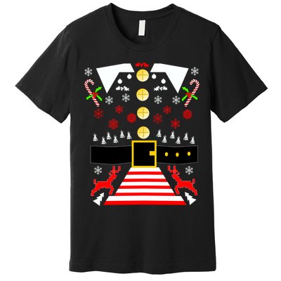 Ugly Christmas Sweater Elf Costume Premium T-Shirt