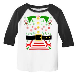 Ugly Christmas Sweater Elf Costume Toddler Fine Jersey T-Shirt