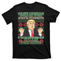 Ugly Christmas Sweater Fake News Trump T-Shirt