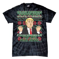 Ugly Christmas Sweater Fake News Trump Tie-Dye T-Shirt