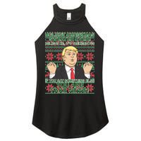 Ugly Christmas Sweater Fake News Trump Women's Perfect Tri Rocker Tank