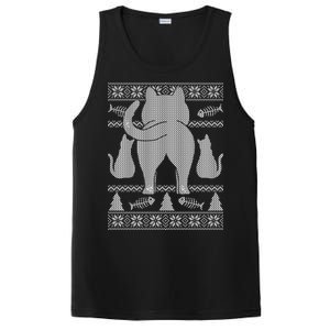 Ugly Christmas Sweater Festive Cat Butt PosiCharge Competitor Tank