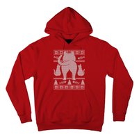 Ugly Christmas Sweater Festive Cat Butt Hoodie