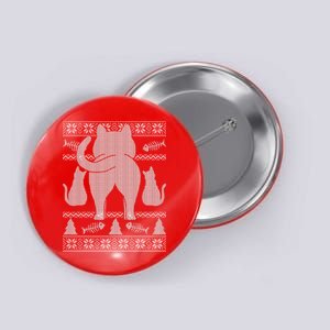 Ugly Christmas Sweater Festive Cat Butt Button