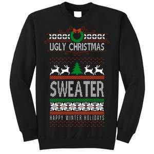 Ugly Christmas Sweater Happy Winter Holidays Sweatshirt