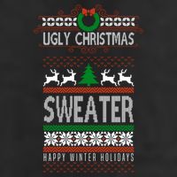 Ugly Christmas Sweater Happy Winter Holidays Adult Drive Performance Visor