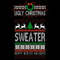 Ugly Christmas Sweater Happy Winter Holidays Toddler T-Shirt