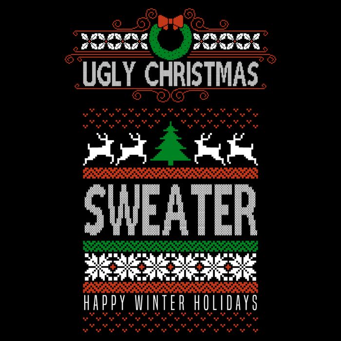 Ugly Christmas Sweater Happy Winter Holidays Toddler T-Shirt