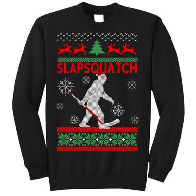 Ugly Christmas Sweater Hockey Sasquatch Sweatshirt