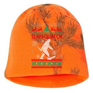 Ugly Christmas Sweater Hockey Sasquatch Kati - Camo Knit Beanie