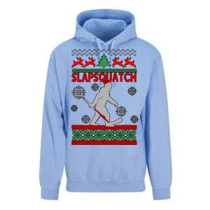 Ugly Christmas Sweater Hockey Sasquatch Unisex Surf Hoodie