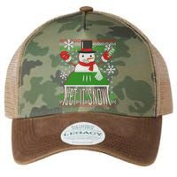 Ugly Christmas Sweater Let It Snow Frosty Snowman On Drugs Legacy Tie Dye Trucker Hat