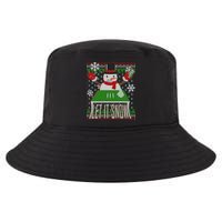 Ugly Christmas Sweater Let It Snow Frosty Snowman On Drugs Cool Comfort Performance Bucket Hat