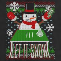 Ugly Christmas Sweater Let It Snow Frosty Snowman On Drugs Cool Comfort Performance Bucket Hat