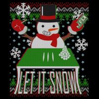 Ugly Christmas Sweater Let It Snow Frosty Snowman On Drugs Performance Shirt