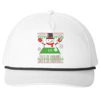 Ugly Christmas Sweater Let It Snow Frosty Snowman On Drugs Snapback Five-Panel Rope Hat