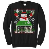 Ugly Christmas Sweater Let It Snow Frosty Snowman On Drugs Tall Sweatshirt