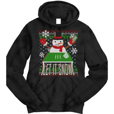 Ugly Christmas Sweater Let It Snow Frosty Snowman On Drugs Tie Dye Hoodie