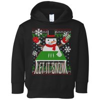 Ugly Christmas Sweater Let It Snow Frosty Snowman On Drugs Toddler Hoodie