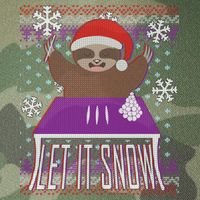 Ugly Christmas Sweater Let It Snow Sloth On Drugs Legacy Tie Dye Trucker Hat