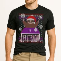 Ugly Christmas Sweater Let It Snow Sloth On Drugs Performance Shirt