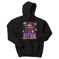 Ugly Christmas Sweater Let It Snow Sloth On Drugs Kids Hoodie