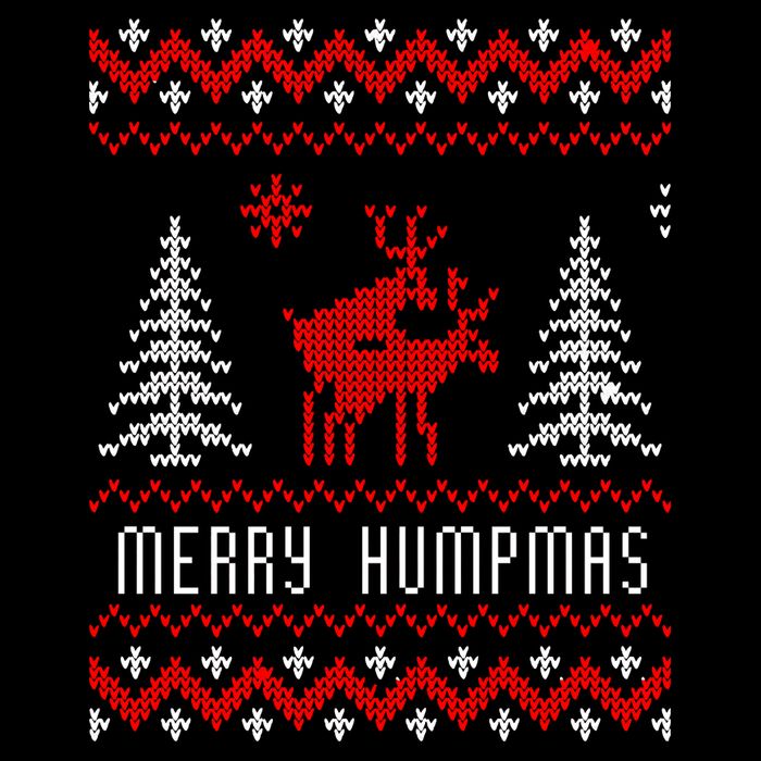 Ugly Christmas Sweater Merry Humpmas Reindeer Bucket Hat