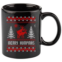 Ugly Christmas Sweater Merry Humpmas Reindeer 11oz C Handle Ceramic Mug