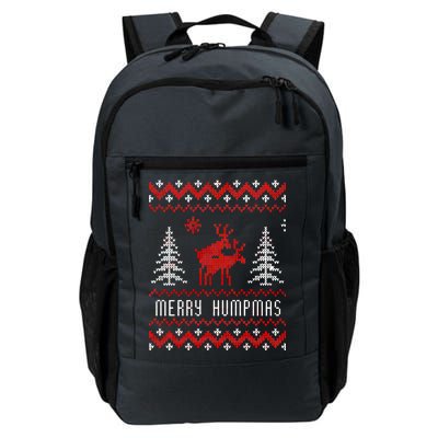 Ugly Christmas Sweater Merry Humpmas Reindeer Daily Commute Backpack