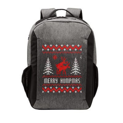 Ugly Christmas Sweater Merry Humpmas Reindeer Vector Backpack