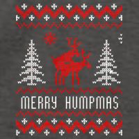 Ugly Christmas Sweater Merry Humpmas Reindeer Vector Backpack