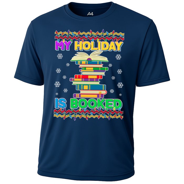 Ugly Christmas Sweater My Holiday Is Booked Cooling Performance Crew T-Shirt