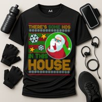 Ugly Christmas Sweater Santa Claus Hos In This House Cooling Performance Crew T-Shirt