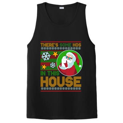 Ugly Christmas Sweater Santa Claus Hos In This House PosiCharge Competitor Tank
