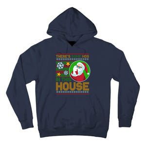 Ugly Christmas Sweater Santa Claus Hos In This House Tall Hoodie