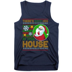 Ugly Christmas Sweater Santa Claus Hos In This House Tank Top