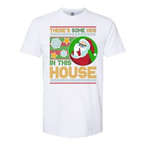 Ugly Christmas Sweater Santa Claus Hos In This House Softstyle CVC T-Shirt