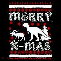 Ugly Christmas Sweater T-Rex Ate Reindeer Performance Shirt