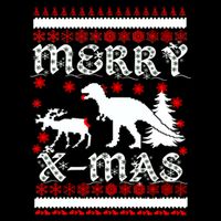Ugly Christmas Sweater T-Rex Ate Reindeer Premium T-Shirt
